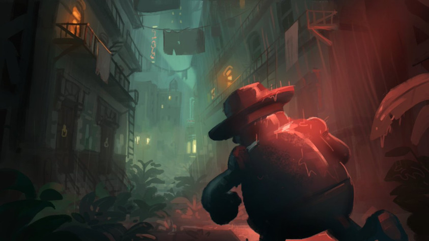 Announcing gun nose a top down action detective game about robots