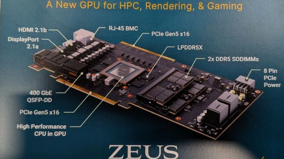 Bolt graphics promises a revolution zeus graphics card 25x faster than rtx 5090 in path tracing