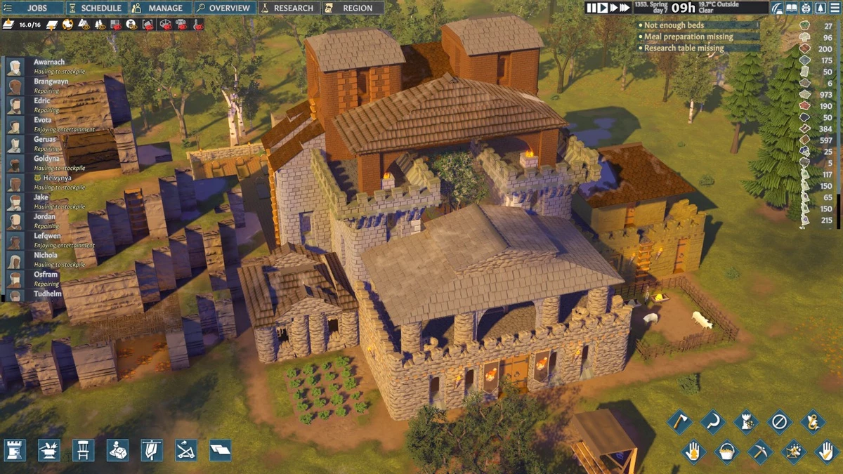 In going medieval construction will be made less painful for players