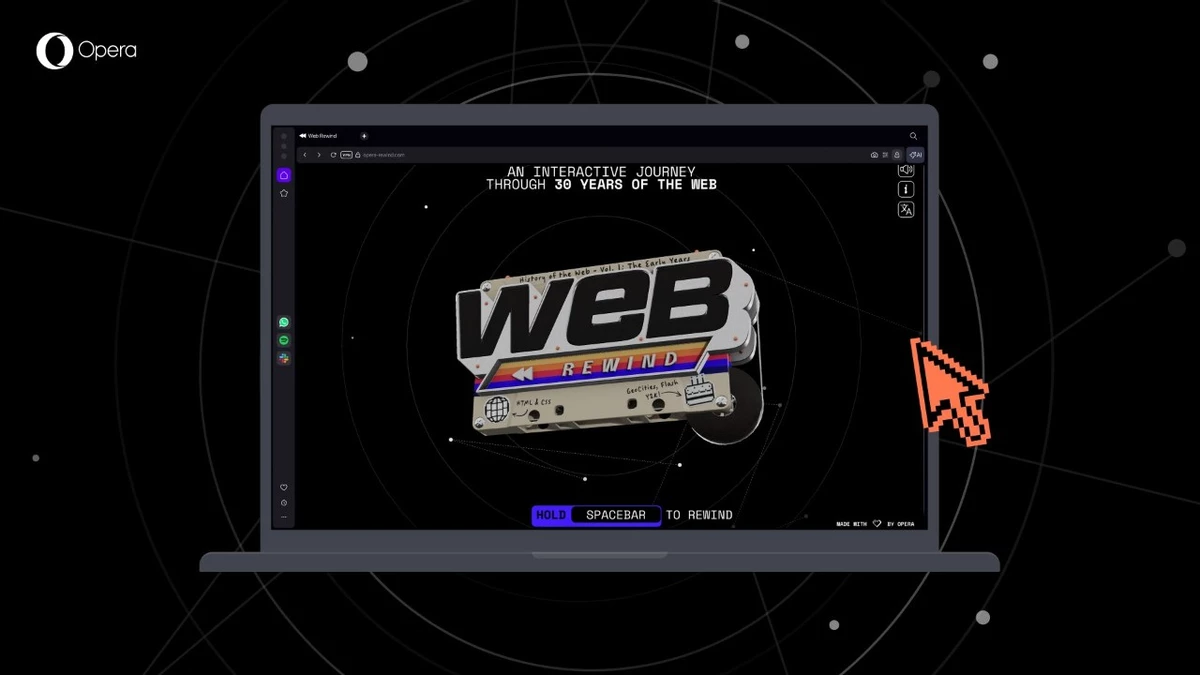 Opera launched the web rewind digital archive for the browsers 30th anniversary