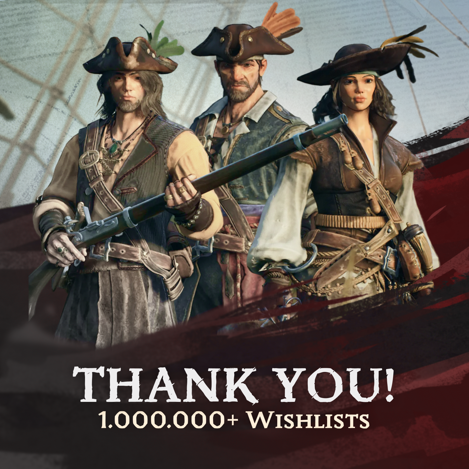 Pirate pve survival game windrose has landed on a million wishlists