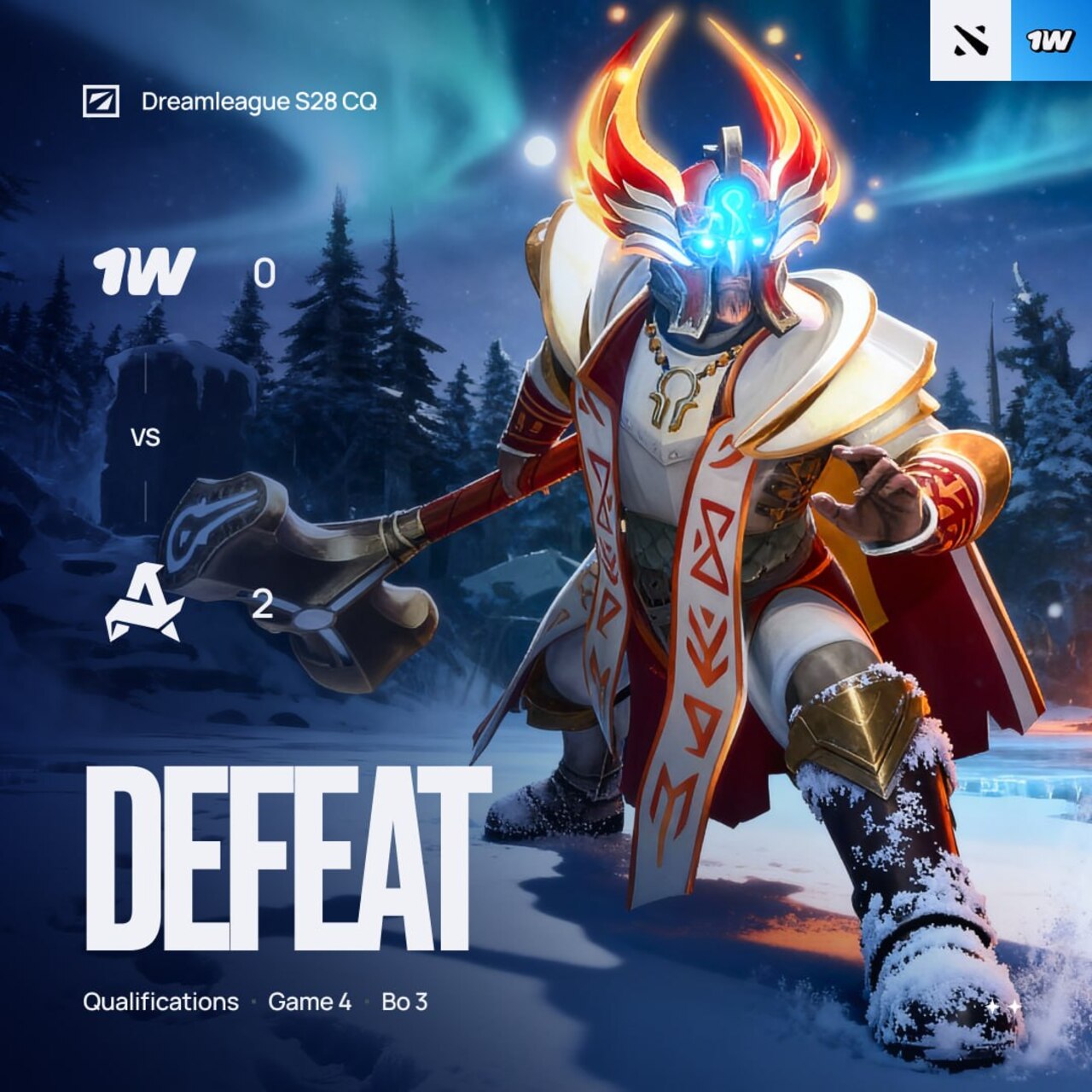 The 1win team manager for dota 2 explained the elimination from the dreamleague season 28 qualifiers