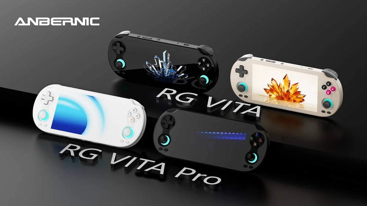 The company anbernic has unveiled two new portable consoles the rg vita and the rg vita pro