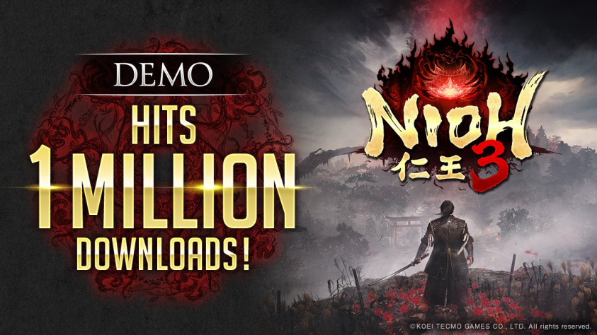 The nioh 3 demo has been downloaded over a million times