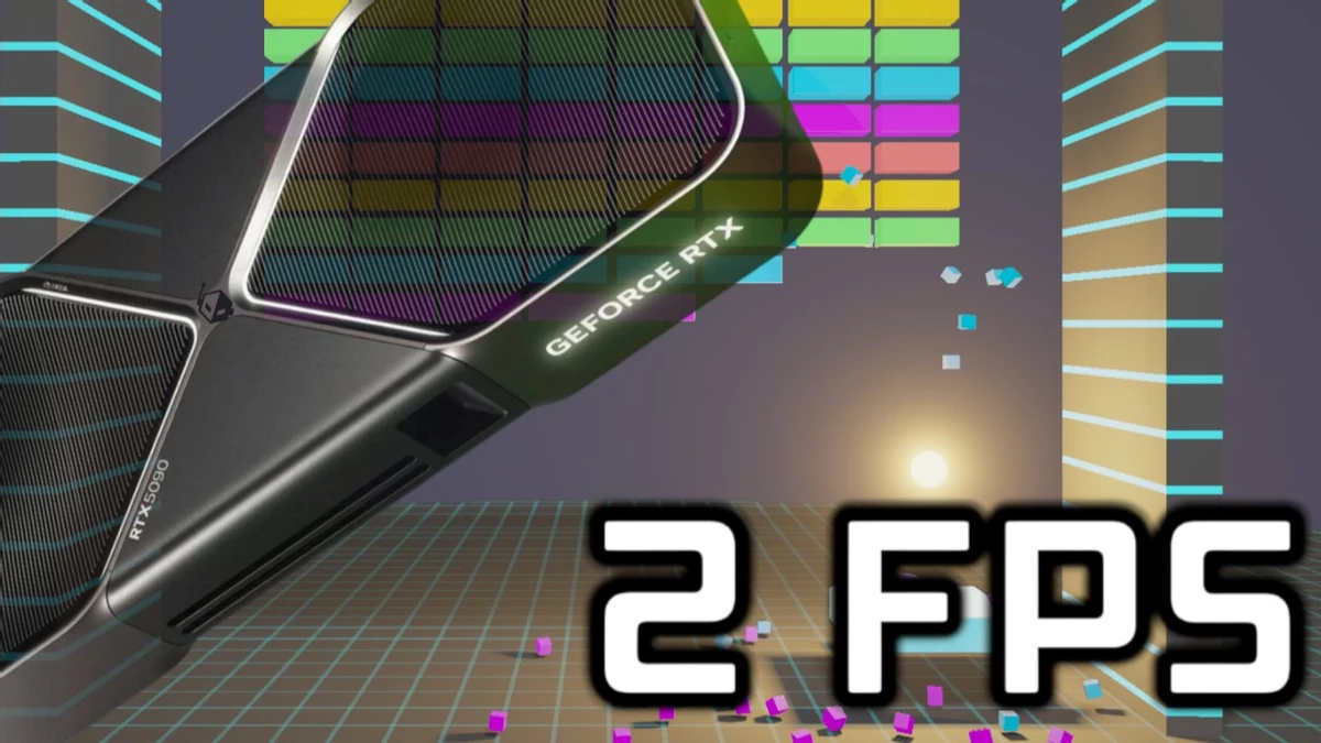 This raymarching based benchmark destroys the rtx 5090 even at 480p
